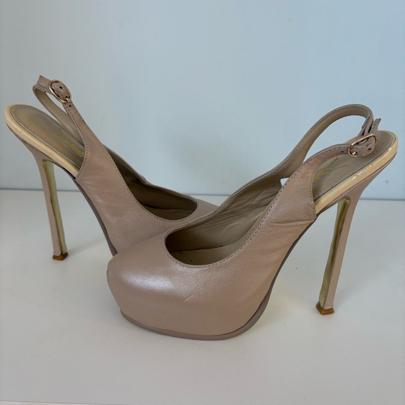FINAL PRICE 💕YSL Tribtoo 105 Slingbac Heels ◻️ 38 - Picture 6 of 15
